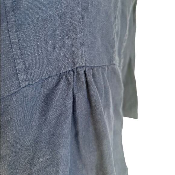 Merona Navy Blue Casual Linen Jacket - Picture 6 of 8